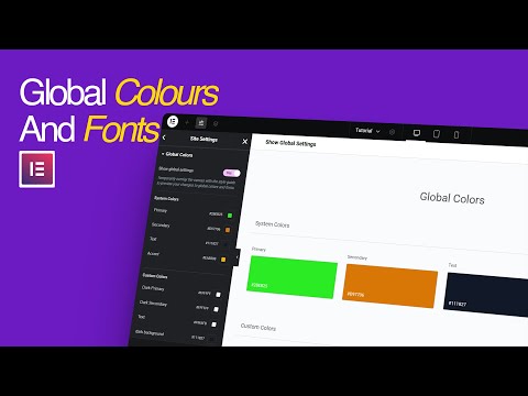 How to Setup Global Fonts & Colors in Elementor | Design System