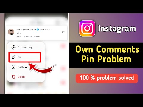 Fix Instagram Reels Own Comments Pin Problem
