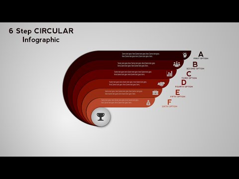 1.Adobe Illustrator Design -  6 Step Circular Infographic | Business Infographic