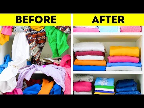 20 SPACE-SAVING CLOTHES FOLDING IDEAS