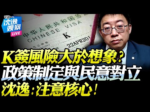 中國K簽證的火難掩「人心的壞」！風險超想象！？政策制定竟引爆民意討論！沈逸：別忽視這些核心！中國不是加拿大！#中國簽證 #中國移民 #移民