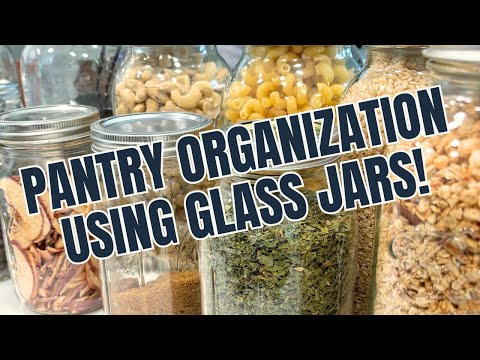 Home Organization Tips - Glass Jar Storage!
