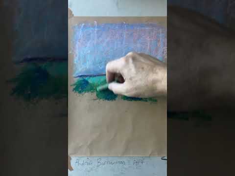 Oil pastels | Landscape Drawing #drawing #pastelsdrawing #landscapepainting ape