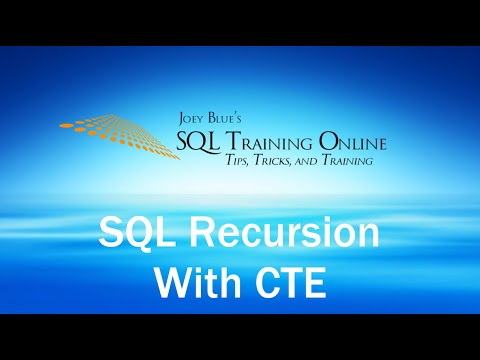 SQL Recursion with CTE Part 1 | Quick Tips Ep59