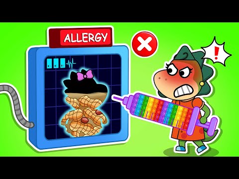 Sparkle vs Peanuts! 🥜 Allergy Lesson ⚠️ Safety Tips 🏥 Fire Spike Kids Stories
