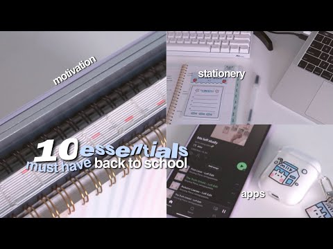 10 must-have back to school essentials 🖥 apps, stationery, motivation