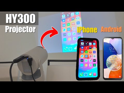 HY300 Projector Connect Phone - Android and iPhone [w/ DEMO]