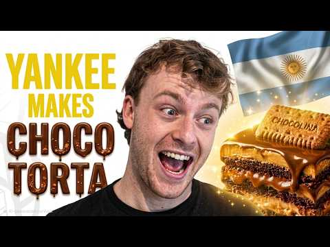 YANKEE makes CHOCOTORTA for the first time 🇦🇷 | Real English in BA