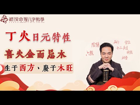 丁火喜火金而忌木，生于西方，废于木旺｜ 八字入门｜八字基础｜周易教程｜玄学教学【 鲲侯命理八字教学】