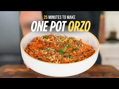 AFFORDABLE One Pot Orzo Recipe | Creamy Rosé