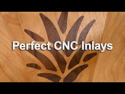 Perfect Deep Wood Inlay - How to get perfect inlays with a CNC machine using straight bits (no gaps)