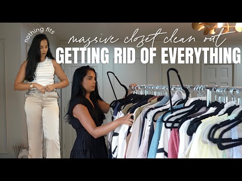 GETTING RID OF EVERYTHING | Massive Closet Clean Out & Declutter