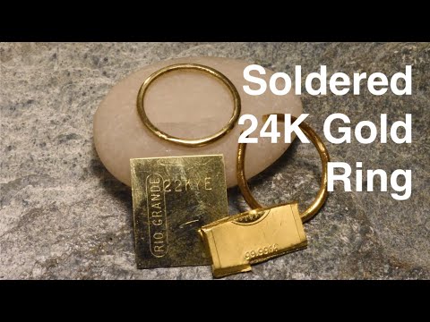 Do you need flux to solder 24k Gold? does that even work? Hand Forged Pure(?) Gold Ring