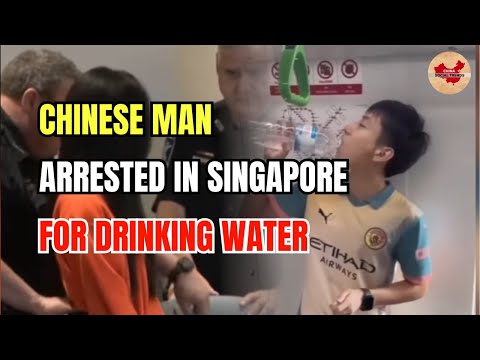 Chinese Man Drinks Water on Singapore MRT to Provoke — And Arrested! Why?