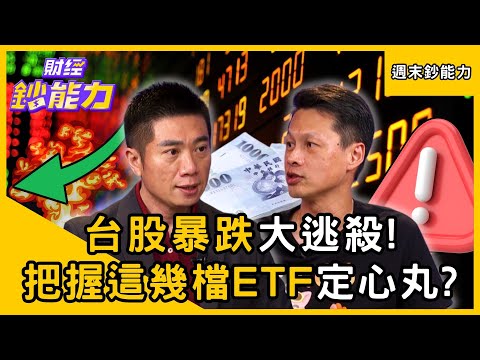 【週末鈔能力】台股暴跌大逃殺！把握「這幾檔ETF」定心丸？ft.豬力安、陳威良｜趙慶翔 #財經鈔能力