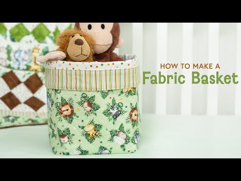 How to Make a Fabric Basket | Shabby Fabrics
