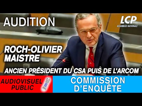 Roch-Olivier Maistre, ancien président du CSA puis de l’ARCOM, est auditionné à l'Assemblée