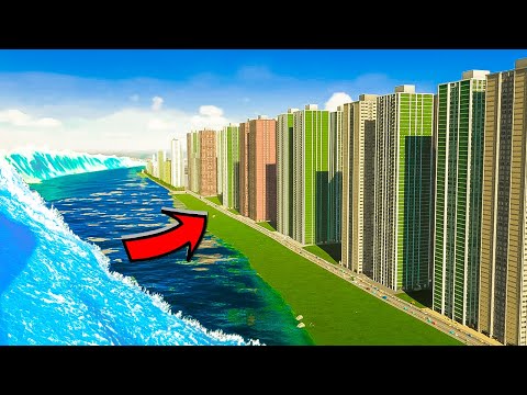 Creating a MEGA TSUNAMI in Cities Skylines 2!