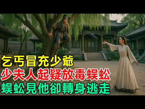 民間故事：乞丐冒充少爺，少夫人起疑放毒蜈蚣，蜈蚣見他卻轉身逃走