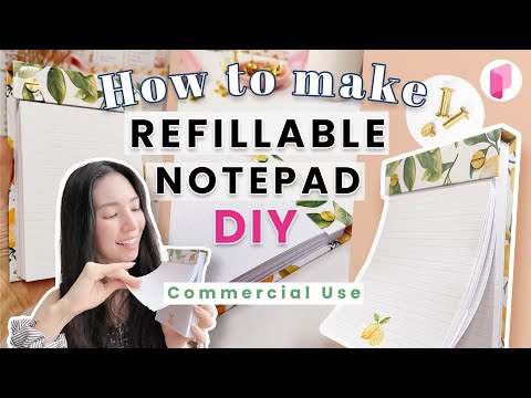 DIY Refillable Notepad - Tutorial