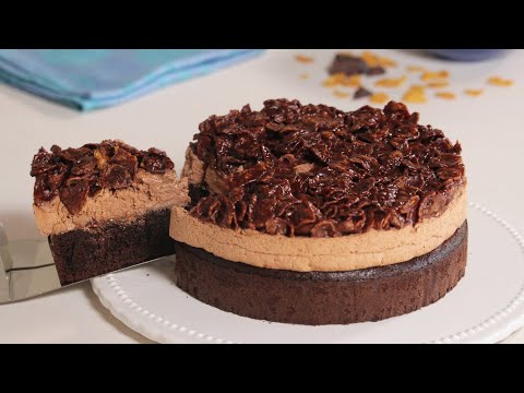 Chocolate Cornflakes Mousse Cake | How Tasty Channel