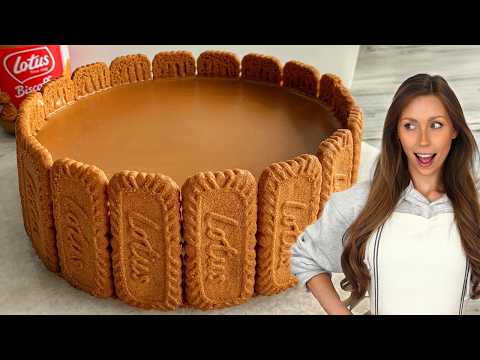 Best No-Bake Caramel Biscoff Cheesecake | Easy Recipe