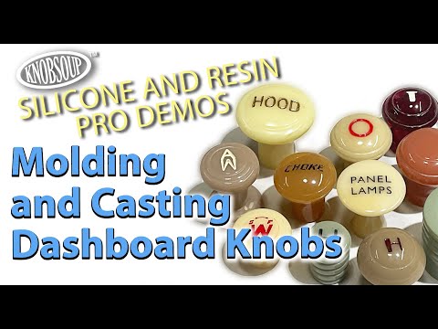 How to mold and cast resin dashboard knobs