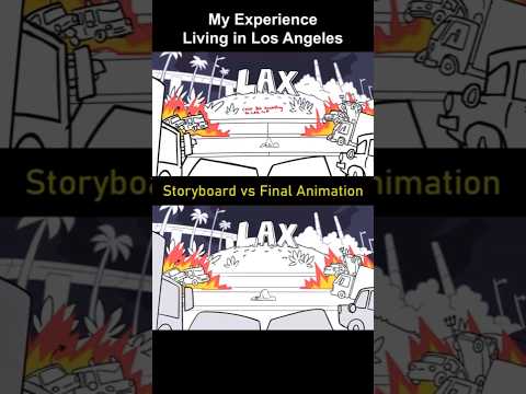 Storyboard vs Animation: Living in Los Angeles (shot 15)