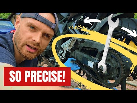 Motorcycle Chain Adjustment WITH INSANE PRECISION