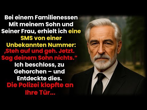 Beim Abendessen mit meinem Sohn kam eine Nachricht  Steh auf und geh, sag ihm nichts