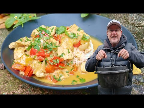 "Chicken Mango Curry" Topf aus dem Dutch Oven
