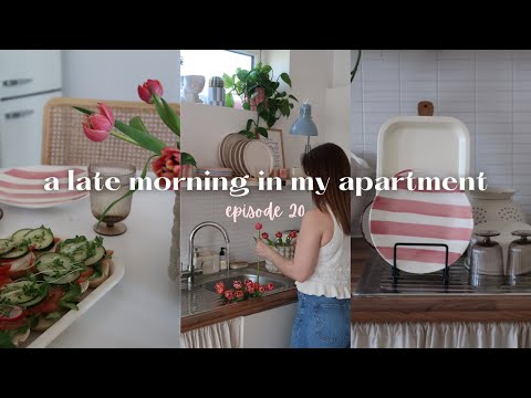 #20 silent vlog: a calm late morning | apartment life, haul & brunch
