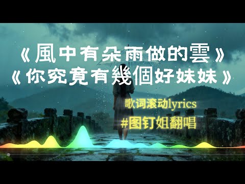【风中有朵雨做的云】+【你究竟有几个好妹妹】图钉姐翻唱 孟庭苇的歌曲 【动态歌词lyrics】经典歌曲 #中文歌曲翻唱