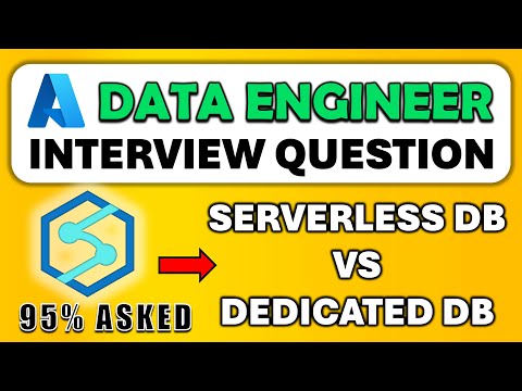 Azure Synapse Analytics- Interview Questions | Serverless SQL Pool VS Dedicated SQL Pool with Demo