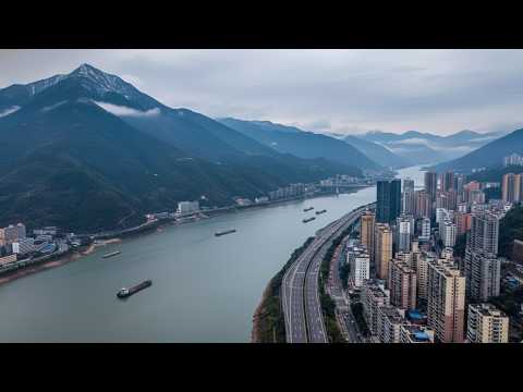 4K HDR | Chongqing Riverside town heading to the Modern Western  lmmersive Drive