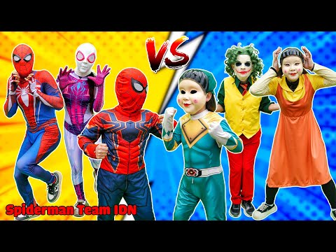 Menyelamatkan Spider Kid dan Squid Game Boy dari Joker  - Spiderman Team IDN
