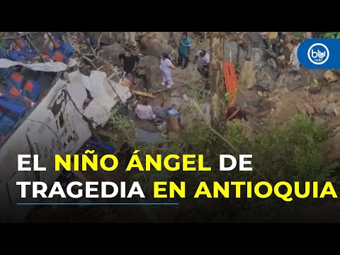 El "niño ángel": David Rúa escaló 40 metros para salvar vidas en accidente de bus en Antioquia