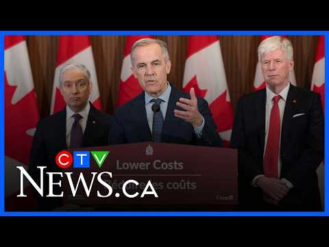 PM Carney announces cost-cutting measures for Canadians, will temporarily suspend federal gas tax