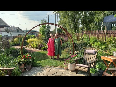 Сад Татьяны Безменовой и Мераба Мегрели. Беседа с хозяйкой БЕЗ МОНТАЖА. Обзор как есть. Июль 2024.