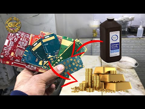 Cell Phone Boards AP Methods Gold Recovery | Recover Gold From Mobile Phone Circuits | Gold Recovery