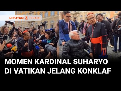 Kardinal Suharyo Tiba Di Vatikan Menyapa Umat Hingga Menanggapi Wartawan Jelang Konklaf | Liputan 6