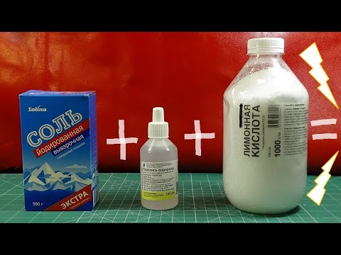 Соль + Перекись водорода + Лимонная кислота = Лютая мощь