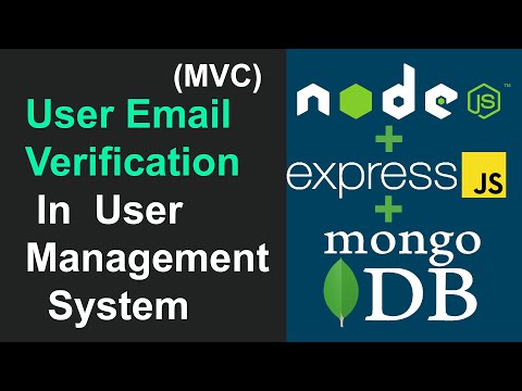User Email Verification In User Management System Project Node JS, Express JS, and MongoDB In Hindi