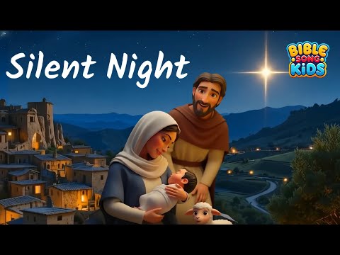 Silent Night ⭐ Sing Along | Animated Christmas Song for Kids
