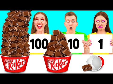 100 Слоев Еды Челлендж | Съедобная Битва от DuKoDu Challenge