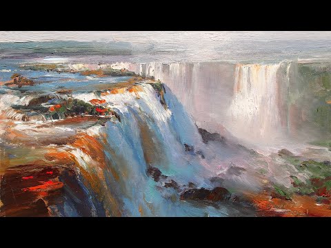Painting a Waterfall | Alla Prima Technique