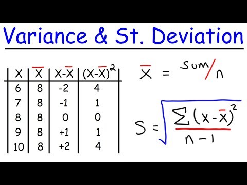 Variance and Standard Deviation With Microsoft Excel - Descriptive Statistics