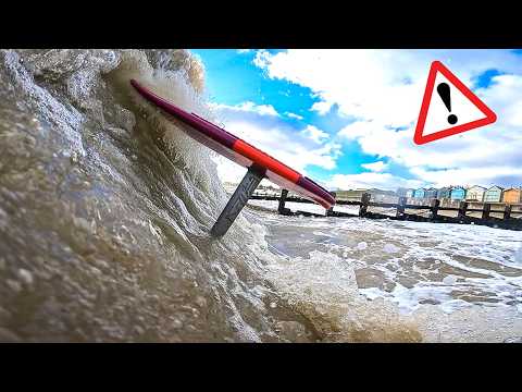 LOST MY GOPRO AND BIG WAVE DESTRUCTION ON CHRISTMAS DAY - WING FAIL