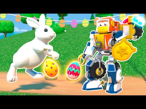 Robot rescues the BUNNY! | RoboFuse | Super Robot Transformer Cartoons for Kids