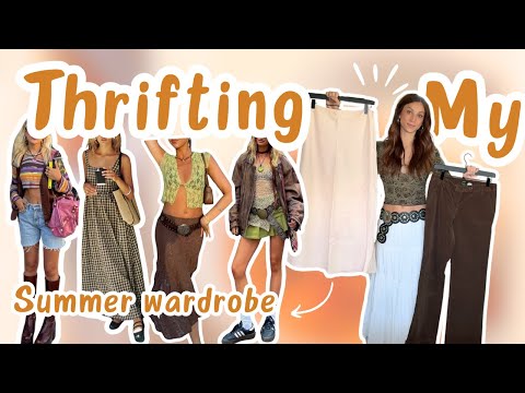 Thrifting My SUMMER Wardrobe (Finally Found a Vintage Coach Bag!)